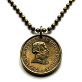 1994 Uruguay 1 Peso coin pendant Jose Gervasio Artigas Montevideo Salto Ciudad de la Costa Paysandú Las Piedras Rivera Maldonado n003937