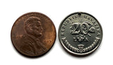 Croatia Hrvatska 20 Lipa coin pendant necklace olive branch Sahovnica chequy checkerboard Zagreb Split Rijeka Osijek Zadar Pula Slavonski Brod Dubrovnik Karlovac Varazdin Sibenik Dalmatia Slavonia Istria Primorje Gorski Kotar Rovinj Yugoslavia n000143