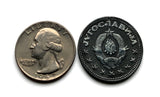 1945 Yugoslavia 5 Dinara coin pendant Serbia Croatia Bosnia Slovenia Vojvodina socialist World War era Novi Sad Ljubljana Nis Split n003946