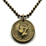 1947 Britisch-Westafrika 6 Pence Nigeria Ghana Gambia Sierra Leone Münzanhänger Freetown Abuja Accra Lagos Banjul Kumasi Tamale Serekunda Brikama Kano Ibadan Benin City Cape Coast Hausa n002809