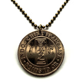 1885 Indochina Cent coin pendant Vietnam Cambodia Laos China Da Lat Viet Minh Indochinese Tonkin Asian Thailand Myanmar Chinese n002934