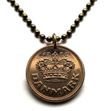 2001 Dänemark Danmark 50 Ore Münzanhänger Dänische Krone Kopenhagen Aarhus Odense Aalborg Esbjerg Roskilde Syddanmark Aabenraa Hillerød Nordic Randers Kolding Norse Zealand Funen Vendsyssel Thy n000209