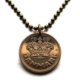 2001 Dänemark Danmark 50 Ore Münzanhänger Dänische Krone Kopenhagen Aarhus Odense Aalborg Esbjerg Roskilde Syddanmark Aabenraa Hillerød Nordic Randers Kolding Norse Zealand Funen Vendsyssel Thy n000209