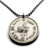 1998 Britisches Vereinigtes Königreich, Hongkong, China, 50-Cent-Münzenanhänger, Bauhinia-Orchideenblütenblüte, florales Sham Shui Po Yau Tsim Mong Kwai Tsing Tai Po Sha Tin n000043