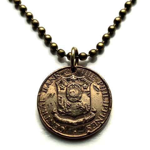 1960 Philippinen 1 Centavo Eskudo Pilipinas Pinoy Manila Quezon Münzanhänger Schmuck Bohol Taguig Coron Mindanao Luzon Batangas Bulacan Cavite n002023