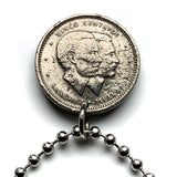 1986 República Dominicana Dominican Republic 5 Centavos coin pendant necklace escudo Dominicano Santo Domingo Santiago Quisqueya La Vega San Cristóbal Punta Cana Puerto Plata Zona Colonial Duarte Cap Cana Isla Saona Baní La Romana Boca Chica n001375