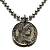 1952 Colombia 1 Centavo coin pendant Colombian lady Bogota Cali Pereira Caldas Soacha Soledad Ibagué Leticia Pasto cumbia parcero n000907