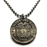 1975 Ecuador 1 Sucre coin pendant escudo Ecuatoriano Guayaquil Quito Cuenca Machala Manta Portoviejo Esmeraldas Ambato Chimborazo Guayas Eloy Alfaro Ibarra Los Ríos Azuay Tungurahua Cotopaxi Loja Imbabura Riobamba Pichincha Manabí Quevedo n003720