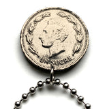 1975 Ecuador 1 Sucre coin pendant escudo Ecuatoriano Guayaquil Quito Cuenca Machala Manta Portoviejo Esmeraldas Ambato Chimborazo Guayas Eloy Alfaro Ibarra Los Ríos Azuay Tungurahua Cotopaxi Loja Imbabura Riobamba Pichincha Manabí Quevedo n003720