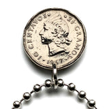 1967 República Dominicana Dominican Republic 10 Centavos coin pendant escudo Dominicano Indian woman Santo Domingo Santiago Quisqueya La Vega San Cristóbal Punta Cana Puerto Plata Zona Colonial Duarte Cap Cana Isla Saona Baní La Romana Boca Chica n000931