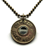 USA 1986-1989 New York City Subway Train token coin pendant Manhattan Brooklyn Queens Bronx NYC Times Square Fifth Avenue 42nd street Central Park Madison Ave Rockefeller Center Wall Street n003204