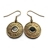 USA NYC 1986-1989 New York City Subway transit token coin earrings Manhattan Brooklyn Bronx Queens E F R trains railroad transportation e000251