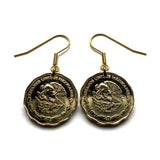1993 Mexico 50 Centavos coin earrings fashion jewelry Mexican eagle Ecatepec Guadalajara Puebla Juárez Tijuana León Monterrey Zapopan Culiacán Chihuahua Veracruz Toluca Chiapas Pachuca Morelia Durango Hidalgo e000137