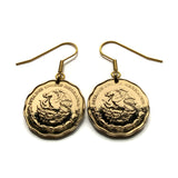 1993 Mexico 50 Centavos coin earrings fashion jewelry Mexican eagle Ecatepec Guadalajara Puebla Juárez Tijuana León Monterrey Zapopan Culiacán Chihuahua Veracruz Toluca Chiapas Pachuca Morelia Durango Hidalgo e000137