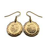 1993 Mexico 50 Centavos coin earrings fashion jewelry Mexican eagle Ecatepec Guadalajara Puebla Juárez Tijuana León Monterrey Zapopan Culiacán Chihuahua Veracruz Toluca Chiapas Pachuca Morelia Durango Hidalgo e000137