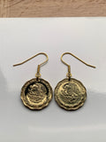 1993 Mexico 50 Centavos coin earrings fashion jewelry Mexican eagle Ecatepec Guadalajara Puebla Juárez Tijuana León Monterrey Zapopan Culiacán Chihuahua Veracruz Toluca Chiapas Pachuca Morelia Durango Hidalgo e000137