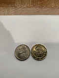 1993 Mexico 50 Centavos coin earrings fashion jewelry Mexican eagle Ecatepec Guadalajara Puebla Juárez Tijuana León Monterrey Zapopan Culiacán Chihuahua Veracruz Toluca Chiapas Pachuca Morelia Durango Hidalgo e000137