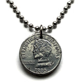 1984 Philippines Pilipinas 10 Sent coin pendant dwarf pygmy Philippine goby fish bia tabios Malabon Rizal Manila Francisco Baltasar n003948