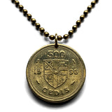 1998 Ghana 500 Cedis coin pendant Akan Adowa Bush drums Black Star of Africa Accra Kumasi Gold Coast Tamale Takoradi Atsiaman Asante Ashanti Dagomba Volta Mole-Dagbon Cape Coast Osu Dagaare n001064