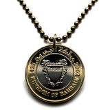 1992 Bahrain 10 Fils Münze Anhänger Bahrain Palme Manama Juffair Mina Salman Hafen Naher Osten fünf Säulen des Islam Arabisch n003080