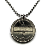 2006 Mozambique 5 Meticas coin pendant timbila Xylophone mbila Chopi people gulu dibinda ngomi mgodo Mzeno Zavala Inhambane Province n003969