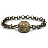 1998 Poland Polska 5 Groszy coin bracelet jewelry white Polish eagle Warsaw Kraków Łódź Wrocław Poznań Gdańsk Szczecin Bydgoszcz Lublin Polak Polonia Zakopane Oświęcim Kołobrzeg Kashubians Białystok b000086