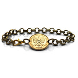 1998 Poland Polska 5 Groszy coin bracelet jewelry white Polish eagle Warsaw Kraków Łódź Wrocław Poznań Gdańsk Szczecin Bydgoszcz Lublin Polak Polonia Zakopane Oświęcim Kołobrzeg Kashubians Białystok b000086