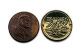 1998 Poland Polska 5 Groszy coin bracelet jewelry white Polish eagle Warsaw Kraków Łódź Wrocław Poznań Gdańsk Szczecin Bydgoszcz Lublin Polak Polonia Zakopane Oświęcim Kołobrzeg Kashubians Białystok b000086
