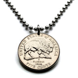 2005 USA Nickel coin pendant American bison buffalo Lewis and Clark Corps of Discovery Expedition Louisiana Purchase Camp Dubois n003987