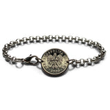 Poland Polska 20 Groszy coin bracelet jewelry white Polish eagle Warsaw Krakow Poznań Wrocław Lublin Łódź Polak Poles Katowice Tyniec Gdańsk Bydgoszcz Zamość Zakopane Oświęcim Kołobrzeg Białystokn b000081