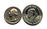 1971 Netherlands Antilles 1 Gulden coin pendant Curacao Aruba Sint Maarten Eustatius Bonaire Saba Willemstad Oranjestad Philipsburg n003965