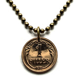 1895 Ungarn Magyaren 2 Füllmünze Anhänger Halskette Schmuck Ungarische Heilige Krone des Heiligen Stephan Szent Korona Budapest Debrecen Szeged Miskolc Pécs Győr Gellértberg Nyíregyháza Jászság Fejér Hajdú-Bihar n000889