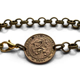 1901 Netherlands Nederland 1 Cent coin chain rolo link bracelet jewelry Dutch lion Amsterdam Holland Utrecht The Hague Leiden Eindhoven Rotterdam Ajax De Wallen Tilburg Haarlem Groningen Delft Maastricht Randstad b000160