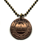 1899 Russland 1 Kopeke Münze Anhänger Halskette Schmuck Russischer Adler Moskau Sankt Petersburg Jekaterinburg Kasan Novosibirsk Novgorod Novosibirsk Sotschi Ostslawisch Wolgograd Roter Platz Omsk Samara Tataren Sibirien n000854