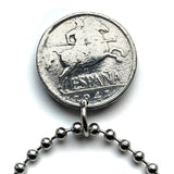 1945 Spanien 5 Centimos Münzanhänger Kastilien Leon Aragon Navarra Granada Spanische Krone Sevilla Malaga Granada Cataluña España Baskisch n002951