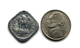1976 Indien 5 Paise Münzanhänger Sarnath Löwe Hauptstadt Ashoka Säule Bombay Dharma Pune Bangalore Varanasi Ganges Punjabi Hindi Hindu n002792