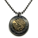2018 Mexico 5 Pesos coin pendant Mexican eagle aguila Mexicana Ecatepec Juárez Culiacán Jalisco Cuernavaca Oaxaca Tijuana Veracruz Toluca Chiapas Pachuca Guadalajara Morelia Hidalgo Yucatán Monterrey Puebla Cancún León Aztecas Acapulco Durango n000397
