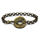 antique! 1742 Korea 1 Mun cash coin bracelet jewelry Yeopjeon Sangpyeong Tongbo Joseon Yi Dynasty Seoul Busan Incheon Daegu Daejeon Hangul Hanja Joseon Kingdom Goguryeo Baekje Silla Jeju Ho b000178