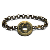 antique! 1742 Korea 1 Mun cash coin bracelet jewelry Yeopjeon Sangpyeong Tongbo Joseon Yi Dynasty Seoul Busan Incheon Daegu Daejeon Hangul Hanja Joseon Kingdom Goguryeo Baekje Silla Jeju Ho b000178
