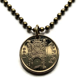 1999 España Spain coin pendant 5 Pesetas Murcia Gate of House of the Orchard of the Bombs Portada del Huerto de Bombas Jardines Malecón n000639