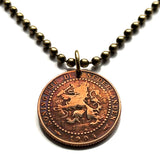 1904 Netherlands Nederland 1 Cent coin pendant Dutch lion Holland Amsterdam Rotterdam Hague Utrecht Eindhoven Groningen Tilburg Almere Breda Nijmegen Apeldoorn Ajax Haarlem Maastricht Leiden Limburg De Wallen Gouda Delft Ajax Dam Square Gelderland n001782