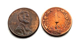 1904 Netherlands Nederland 1 Cent coin pendant Dutch lion Holland Amsterdam Rotterdam Hague Utrecht Eindhoven Groningen Tilburg Almere Breda Nijmegen Apeldoorn Ajax Haarlem Maastricht Leiden Limburg De Wallen Gouda Delft Ajax Dam Square Gelderland n001782