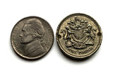 Escocia Reino Unido Gran Bretaña Moneda de 1 chelín Pulsera de eslabones rolo Joyería León escocés Edimburgo Glasgow Perth Alba Dundee Aberdeen Palacio de Holyrood Lothian Stirling Escocés Inverness Fife Británico b000078