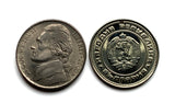 1962 Bulgarien 10 Stotinki Münzschmuck Bulgarischer goldener Löwe Sofia sozialistische Krone България Burgas Ruse Slawisch Kyrillisch Türk Roma n003205