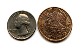 1973 Mexico 20 Centavos coin pendant Mexican eagle Iztapalapa Jalisco Morelia Zapopan Toluca Pachuca Morelos Gutiérrez Chihuahua n003970