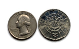 1989 Portugal 20 Escudos coin pendant nautical compass 5 Quinas caravela ship navigate Lisbon Porto Coimbra Braga Sintra Algarve Aveiro Faro Madeira Gaia Guimarães Ourique Beja n000887
