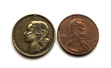 Frankreich 10 Francs Französische Münze Ohrringe Schmuck Marianne Paris Marseille Lyon Lille Toulouse Nizza Côte d'Azur Loiretal Bordeaux Metz Rennes Reims Avignon Saint-Étienne e000017