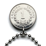 1982 - 1984 Costa Rica 1 Colon coin pendant escudo Costarricense San Jose Puerto Limón Alajuela Liberia Puntarenas San Vicente Barranca ticos América Central Heredia Cinco Esquinas Desamparados Tamarindo Arenal Cartago Puntarenas Cocos Poás Nicoya n003900