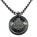1982 - 1984 Costa Rica 1 Colon coin pendant escudo Costarricense San Jose Puerto Limón Alajuela Liberia Puntarenas San Vicente Barranca ticos América Central Heredia Cinco Esquinas Desamparados Tamarindo Arenal Cartago Puntarenas Cocos Poás Nicoya n003900