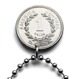 1982 - 1984 Costa Rica 1 Colon coin pendant escudo Costarricense San Jose Puerto Limón Alajuela Liberia Puntarenas San Vicente Barranca ticos América Central Heredia Cinco Esquinas Desamparados Tamarindo Arenal Cartago Puntarenas Cocos Poás Nicoya n003900